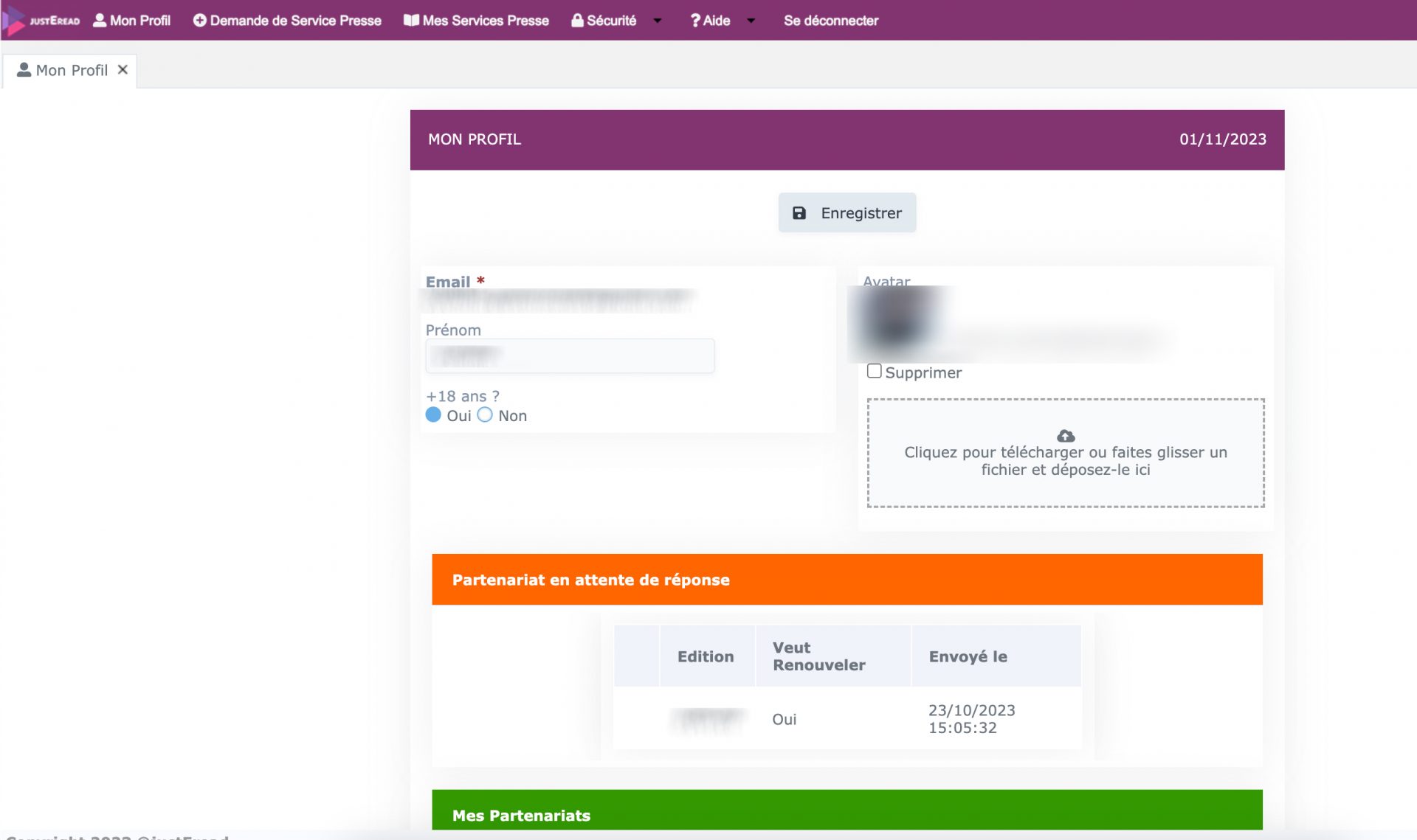 gestion-profil-partenaire-justeread